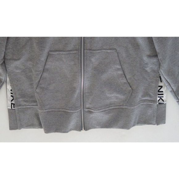 Nike CU7009 Women's Sz S Gray Dri-Fit Get Fit Full Zip Hooded Training Jacket - Picture 6 of 8